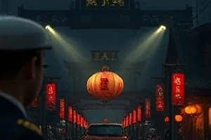 半张旧地图特写，纸张纹理与折叠痕迹清晰