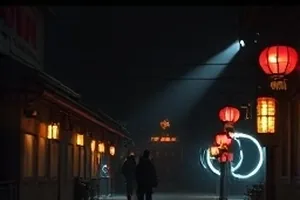 夜间公路驾驶视角，路灯拖出连续光带